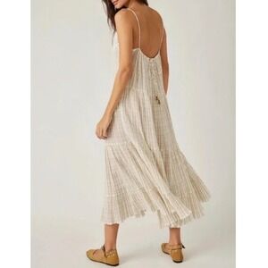 Free People Marigold Maxi Cotton Gauze Dress In Canvas Combo Medium